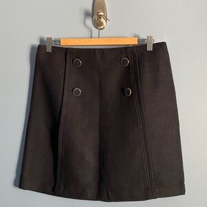 Joe Fresh Navy Mini Skirt with Gold Accents